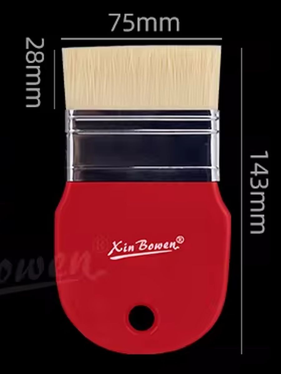 Sırlama Fırçası Düz Ağızlı 75mm.