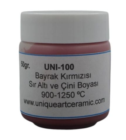 UNI 100 Bayrak Kırmızı Sıraltı ve Çini Boyası
