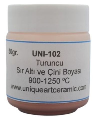 UNI 102 Turuncu Sıraltı ve Çini Boyası