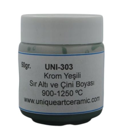 UNI 303 Krom Yeşili Sıraltı ve Çini Boyası