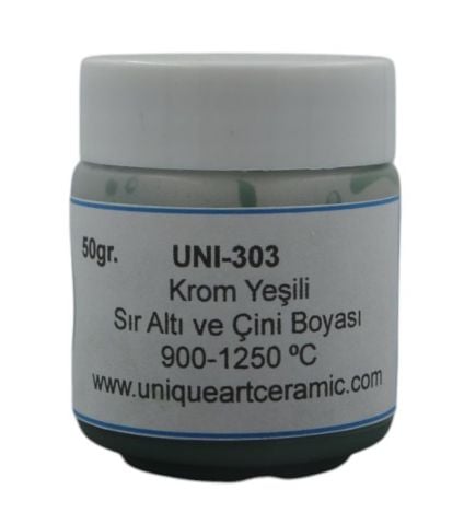 UNI 303 Krom Yeşili Sıraltı ve Çini Boyası
